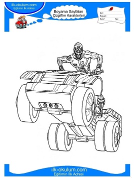 Çocuklar İçin Power Rangers Boyama Sayfaları 